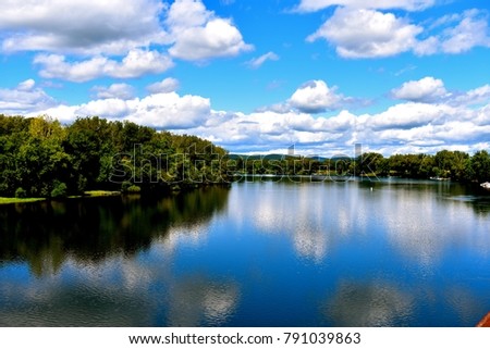 Cloud Reflection in Connecticut River