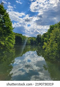 Cloud Reflection On River,  Berkshires Massachusetts 