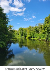 Cloud Reflection On River,  Berkshires Massachusetts 