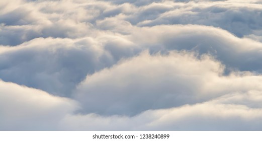 Cloud With Rim Light Of Sunrise Morning