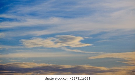 Cloud scape with blue sky