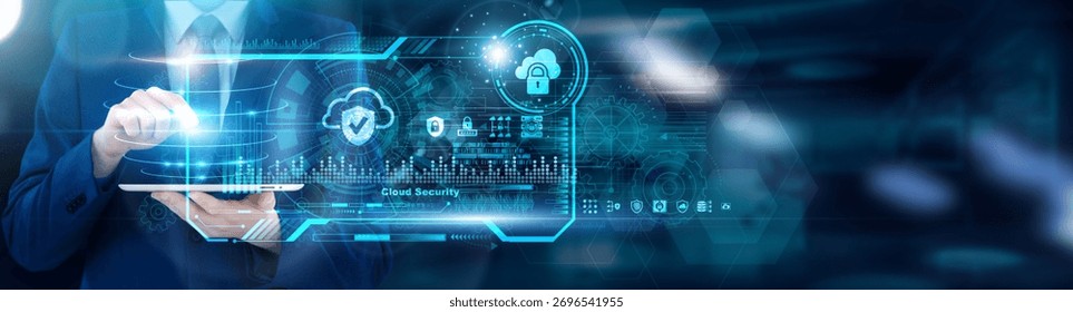 Cloud SecOps using tablet analyzing Cloud Security misconfiguration exposure scores and encryption coverage gaps, container vulnerability scan results. Zero-trust policy compliance.