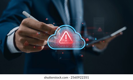 Cloud Security Alert Interface in Action: Business Use of Data Protection Technology to Manage Threats, Ensure Backup, and Enhance IT Infrastructure for Secure Online Activities.