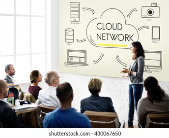 Cloud Sever Transfer Sharing Network Concept 