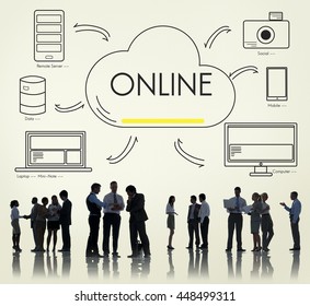Cloud Sharing Networking Connection Transfer Concept