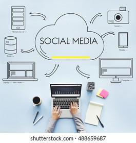 Cloud Sharing Networking Connection Transfer Concept