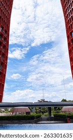 Cloud in the sky building