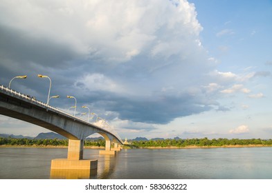 Cloud and Sky with long bridge.