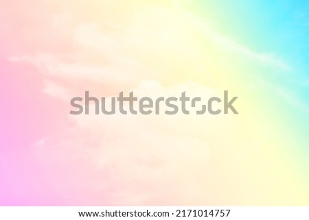 Cloud and sky with a pastel colored background and wallpaper, abstract sky background in sweet color.