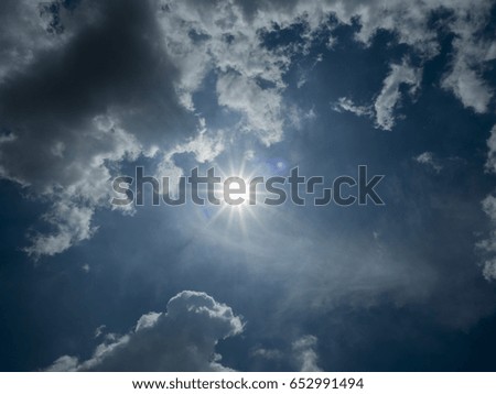 Cloud sky sun