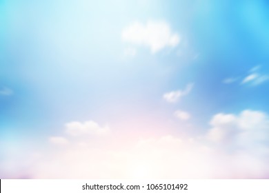 Nature Landscape Background Sky Fluffy White Stock Vector (Royalty Free ...