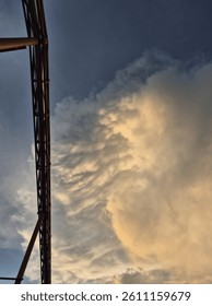 cloud, sky, sunset, crane, skycloud, crane