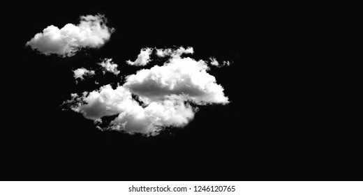 Cloud Stock Footage Black Background