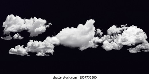 Cloud stock image in black background