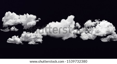 Cloud stock image in black background