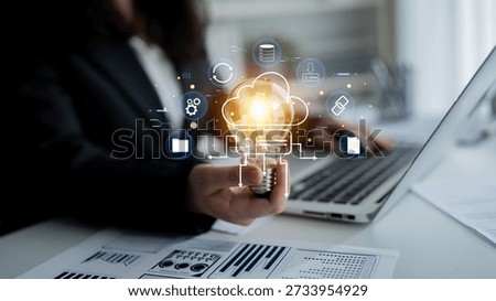 A cloud storage and data synchronization service ecosystem. A concept of cloud computing for file storage, backup, and sharing across devices. Motif