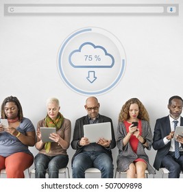 Cloud Storage Modern Technology Concept