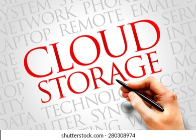 Cloud Storage Word Cloud Concept