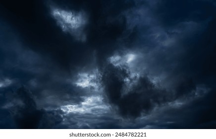 Cloud Storm Sky Dark Rain Lightning Thunder Stoumy Typhoon Nature Light Scene Rainy Atmosphere Damage Effect Carbon dioxide Dust Air pollution 2.5 Pm, Texture Nature Windstorm Weather Skyscapte. - Powered by Shutterstock