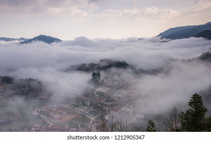 cloud storm in town 