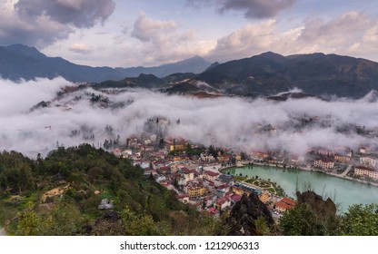 cloud storm in town 