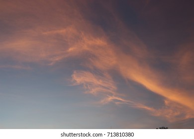 The cloud is a strange shape.