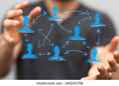 cloud system digital in hand