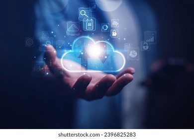 cloud technology concept Global network of metaverse systems exchange of information global business Megatrends on the Internet for Telecommunication
