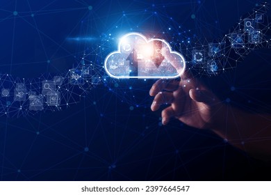 cloud technology concept Global network of metaverse systems exchange of information global business Megatrends on the Internet for Telecommunication - Powered by Shutterstock - Get 15% off with code: PIKWIZARD15