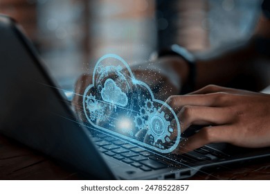 cloud technology concept Global network of global business Megatrends on the Internet for Telecommunication. - Powered by Shutterstock