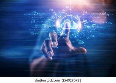 cloud technology concept Global network of metaverse systems exchange of information global business Megatrends on the Internet for Telecommunication	