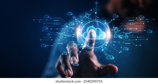 cloud technology concept Global network of metaverse systems exchange of information global business Megatrends on the Internet for Telecommunication	