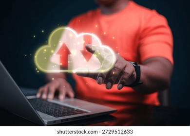 cloud technology concept Global network of metaverse systems exchange of information global business Megatrends on the Internet for Telecommunication

