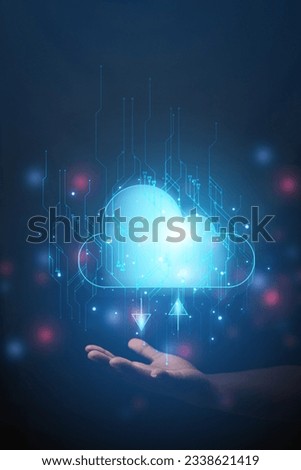 cloud technology concept Global network of metaverse systems exchange of information global business Megatrends on the Internet for Telecommunication
