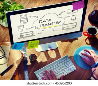 Cloud Transfer Data Connection Network Concept