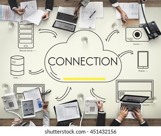 Cloud Transfer Data Connection Network Concept