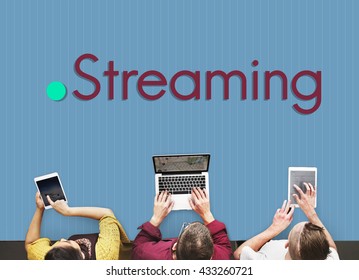 Cloud Transfer Sync Streaming Data Concept