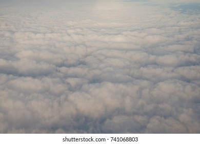 Cloud view on air plane. beautiful cloudy - Shutterstock ID 741068803