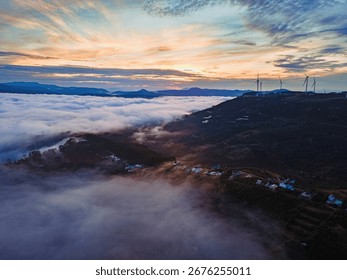 Cloud viewing from above, cloud plateau, clouds and nature in Dalat