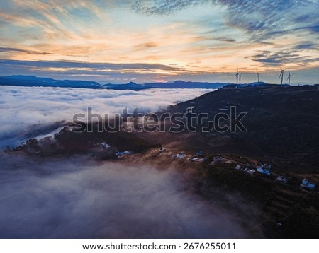 Cloud viewing from above, cloud plateau, clouds and nature in Dalat