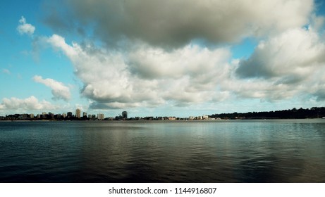 Cloud and water as background