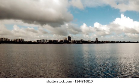 Cloud and water as background