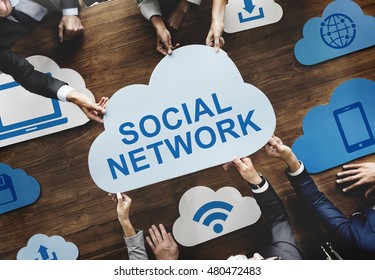 Cloud Words Online Technology Network Concept