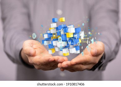 Clouding Big data cloud digital 3d