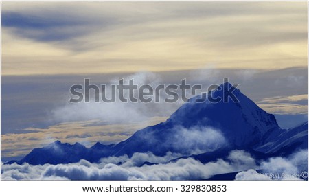 Similar – Image, Stock Photo snow hike Norway Territory