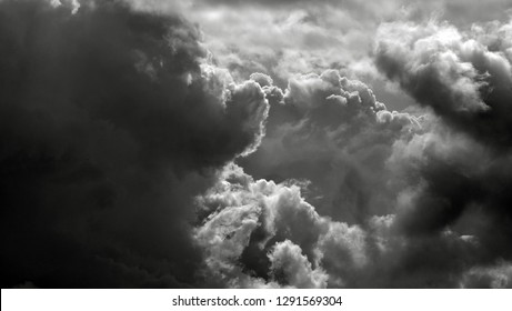 Clouds Abstract /  Cloud Is An Aerosol Consisting Of A Visible Mass Of Minute Liquid Droplets, Frozen Crystals, Or Other Particles Suspended In The Atmosphere