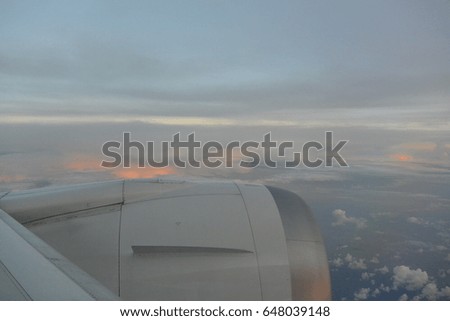Clouds from a airplane 