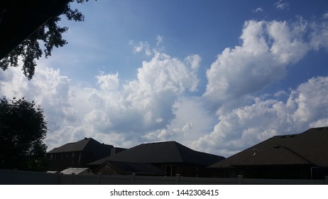 The clouds approaching before storm.