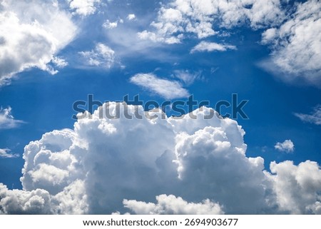 Clouds Background with a Blue Sky