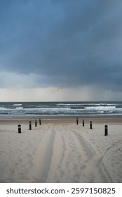 Clouds at the Beach in the Netherlands